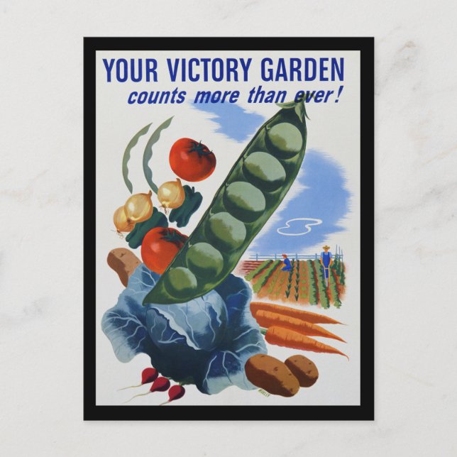 Victory Garden Postkarte (Vorderseite)