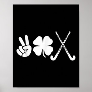 Victory Shamrock Field Hockey - Feldhockeyspieler Poster