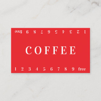 Vida Double Number Loyalty Coffee Punch-Card Treuekarte
