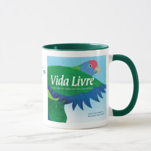 "Vida Livre-" Bucheinband-Kunst Tasse