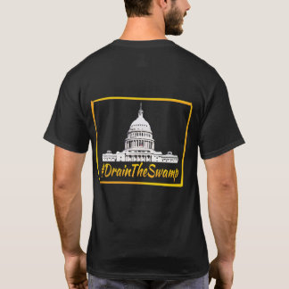 Vidangez le T-shirt de marais de retour imprimé