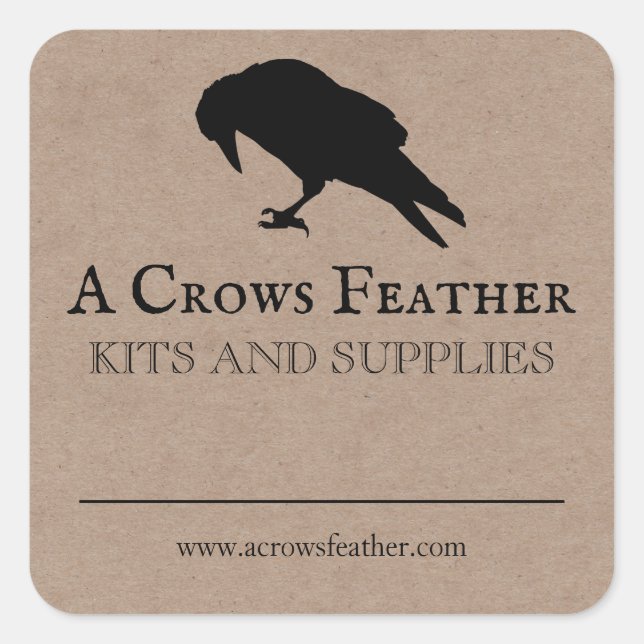 Vide Crow Spell Herb Crystal Étiquettes de produit (Devant)