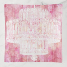 Chandelier de cristal I - rose