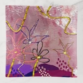 Vide-poche Jardin Whimsical en rose