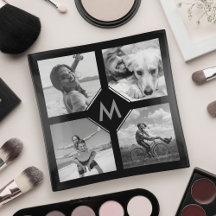 Monogramme de la famille de collage de photos pers