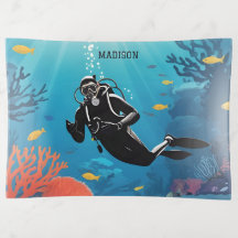 Nom personnalisé Scuba Diver