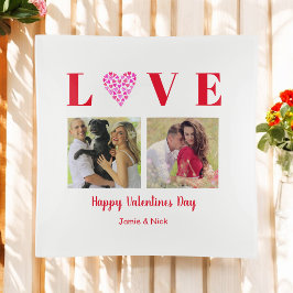 Vide-poche Valentine Love Script Photos Coeur