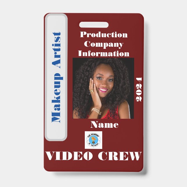 VIdeo-Crew-Abzeichen Ausweis (Vorderseite)