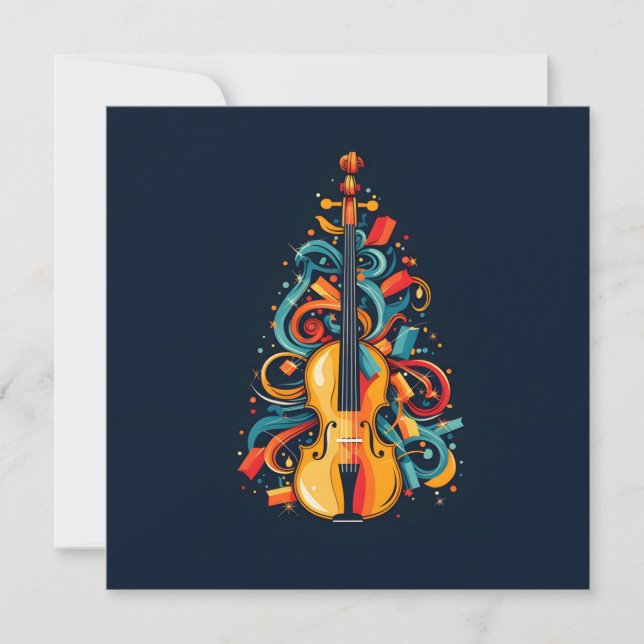 Vidéo de Noël arbre de Noël carte de voeux (Devant)