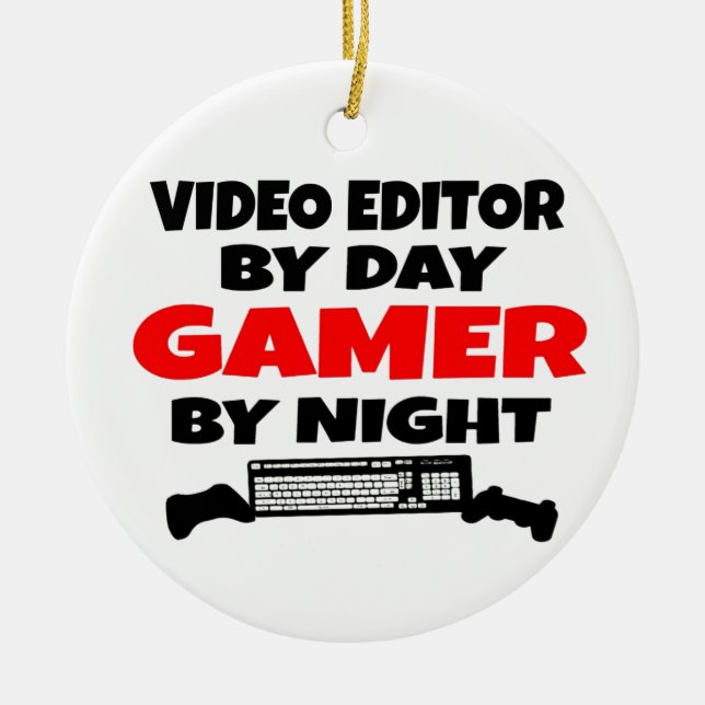 Video Editor Gamer Keramikornament (Vorne)