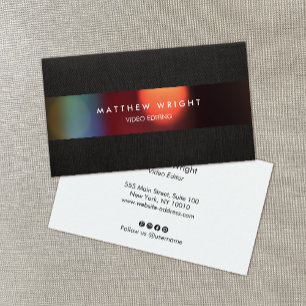 Video Editor Kinematographie Film Visitenkarte