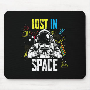 Video Game Astronauten Liebe Gaming Space Gamer ve Mousepad