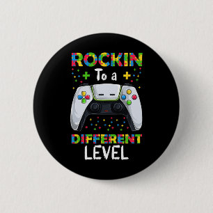 Video Game Autismus Bewusstsein Shirt Kleinkind Au Button