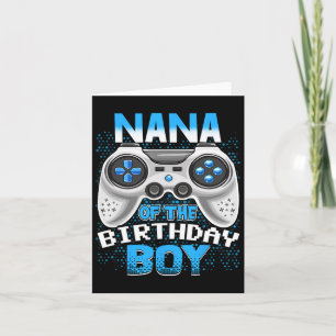 Video Game Birthday Party Nana of the Birthday Boy Karte