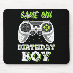 Video Game Boy Geburtstagsparty Dekorationen Zeit Mousepad