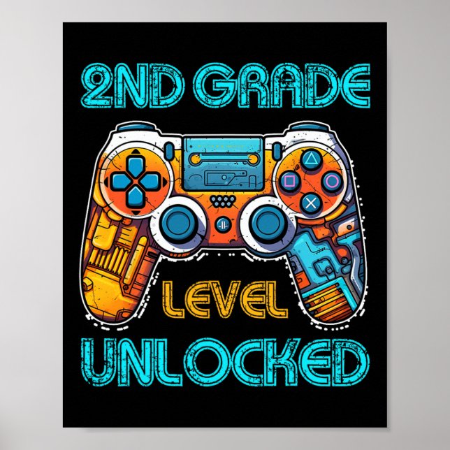 Video Game Boys Kinder 2. Klasse Entsperrte Ck T Poster (Vorne)