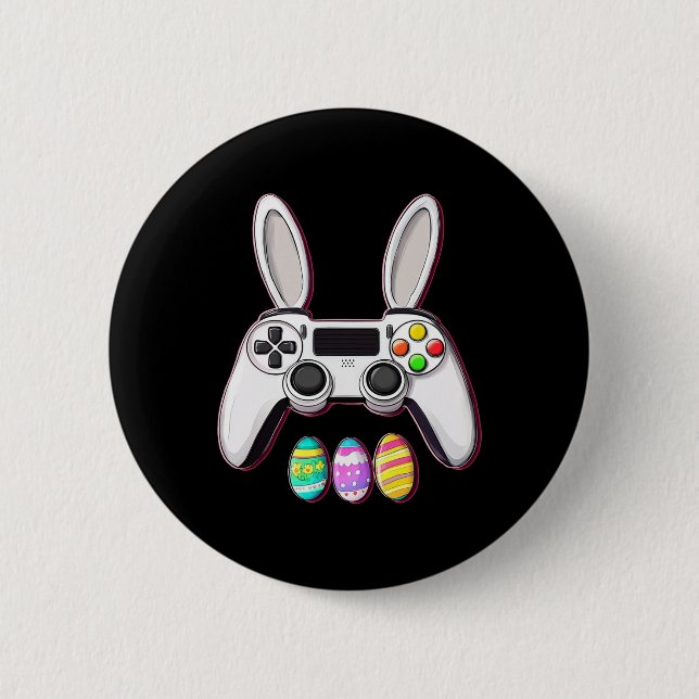 Video Game Bunny Eggs Controller Ostertag Gaming Button (Vorderseite)