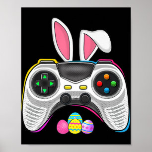 Video Game Bunny Eggs Kostüme Ostertagen Kinder Ki Poster