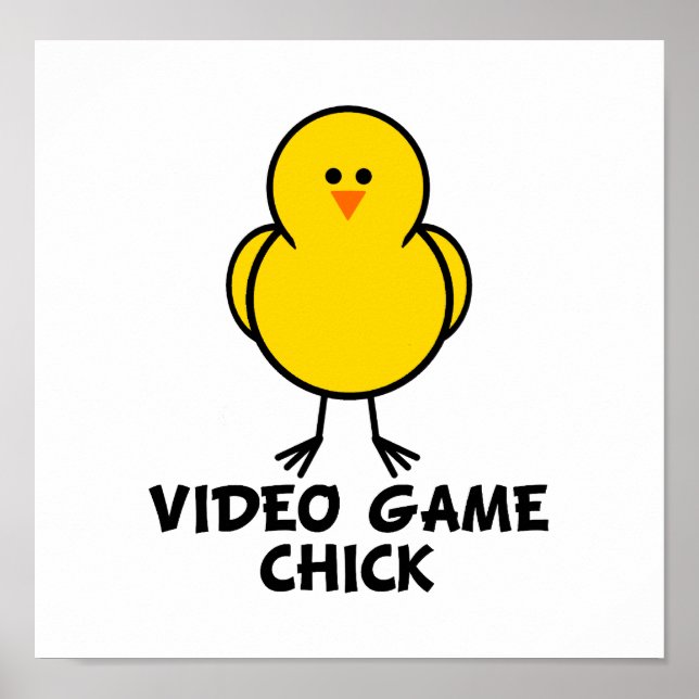 Video Game Chick Poster (Vorne)