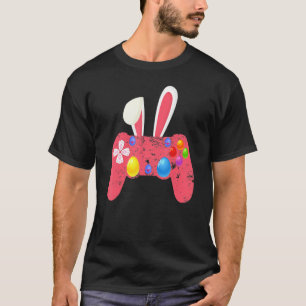 Video Game Controller Bunny Gamer Boys Easter Sund T-Shirt