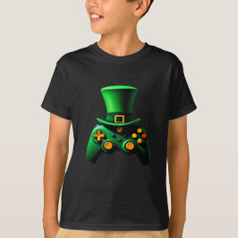 Video Game Controller Irish Gamer Boys ST.Patrick T-Shirt