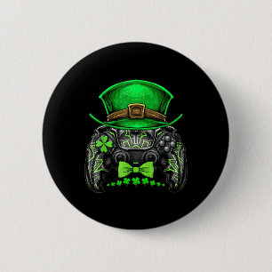 Video Game Controller Irish Gamer Boys St Patricks Button