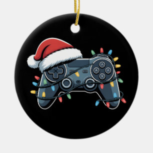 Video Game Controller Weihnachten Weihnachtsmänner Keramik Ornament