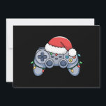 Video Game Controller Weihnachts-Weihnachtsmannmüt Feiertagskarte<br><div class="desc">Video Game Controller Weihnachts-Weihnachtsmannmütze Gamer</div>