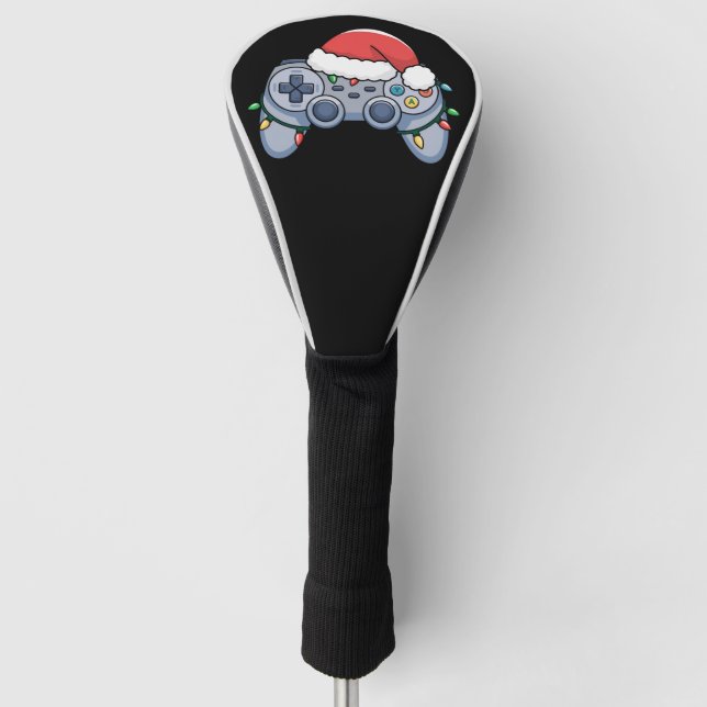 Video Game Controller Weihnachts-Weihnachtsmannmüt Golf Headcover (Vorderseite)