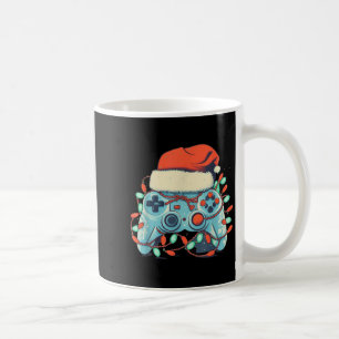 Video Game Controller Weihnachts-Weihnachtsmannmüt Kaffeetasse