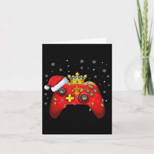 Video Game Controller Weihnachts-Weihnachtsmannmüt Karte