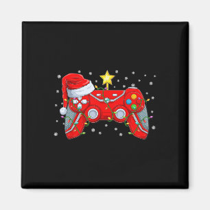 Video Game Controller Weihnachts-Weihnachtsmannmüt Magnet