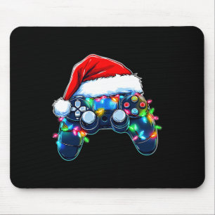 Video Game Controller Weihnachtsmann Mütze Gamer B Mousepad