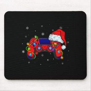 Video Game Controller Weihnachtsmannmütze Christma Mousepad