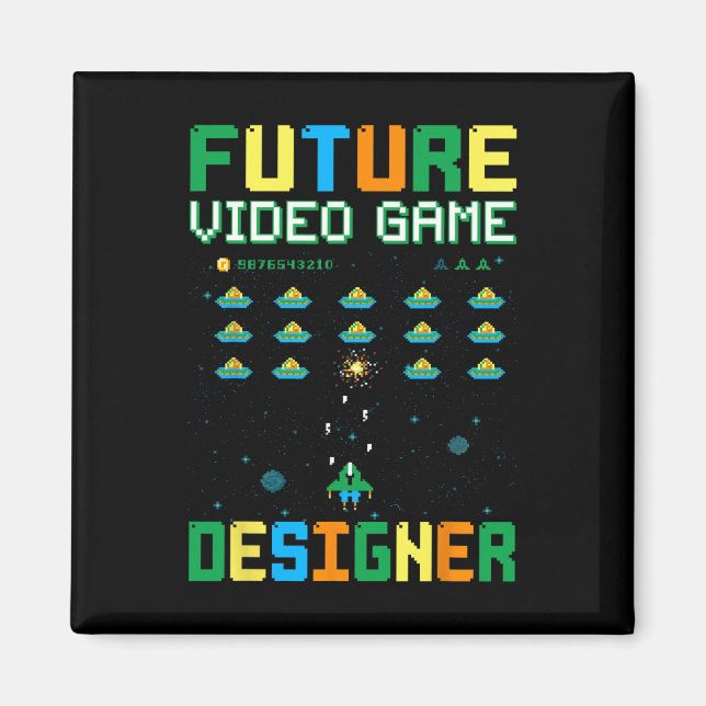 Video-Game-Designer für Kinder1 Magnet (Vorne)