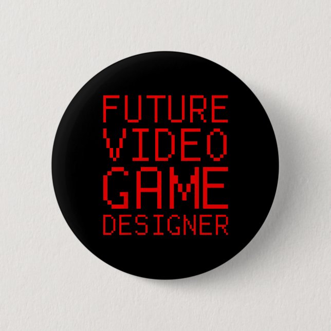 Video Game Designer Kid Button (Vorderseite)