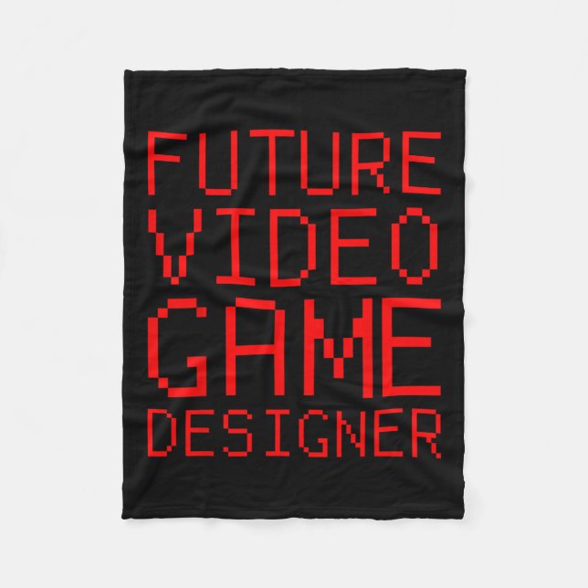Video Game Designer Kid Fleecedecke (Vorderseite)