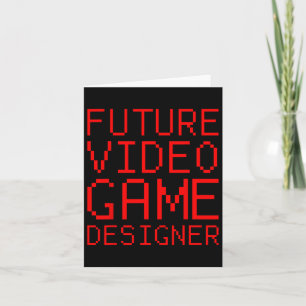 Video Game Designer Kid Karte