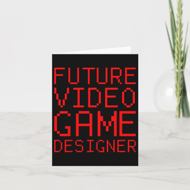 Video Game Designer Kid Karte (Vorderseite)