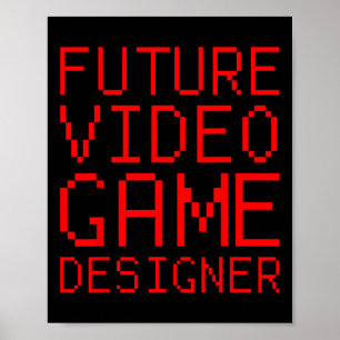 Video Game Designer Kid Poster
