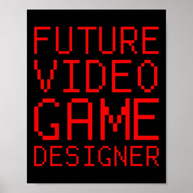 Video Game Designer Kid Poster (Vorne)