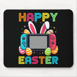Video Game Easter Bunny Gaming Controller Gamer Bo Mousepad