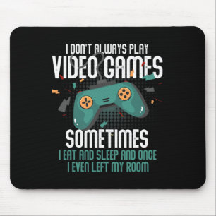 Video Game Funny Gaming für Gamer Tee Jungs Männer Mousepad
