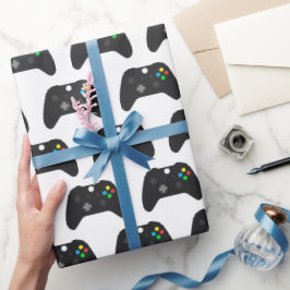 Video Game Gamer Gaming Geburtstag Geschenkpapier