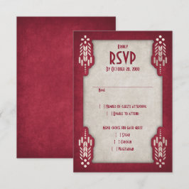 Video Game Geek Red Wedding RSVP Karte