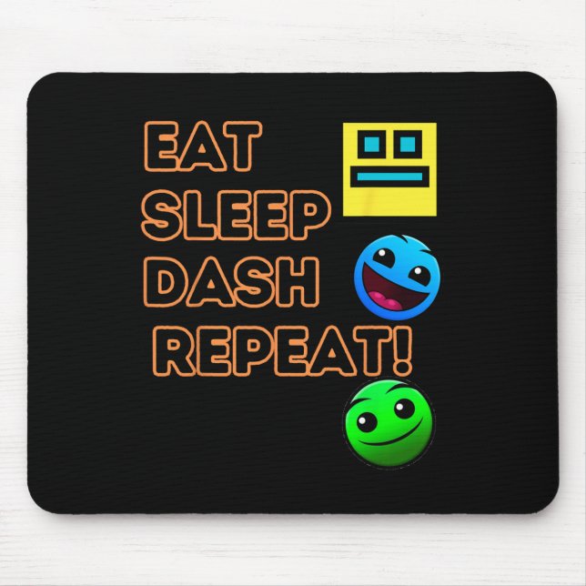 Video Game Geometry Video Gamer zum Wiederholen vo Mousepad (Vorne)