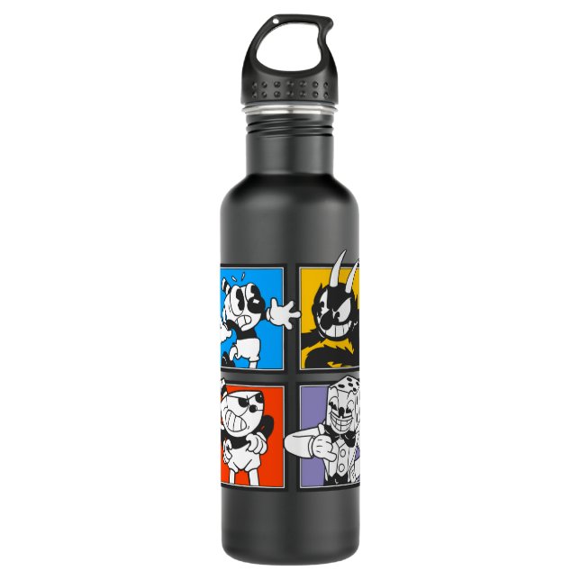 Video-Game-Geschenk für Hal-Mehrspieler Edelstahlflasche (Vorderseite)