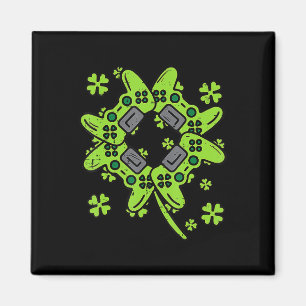 Video Game Kleeblatt Men Boys Kinder St Patricks D Magnet