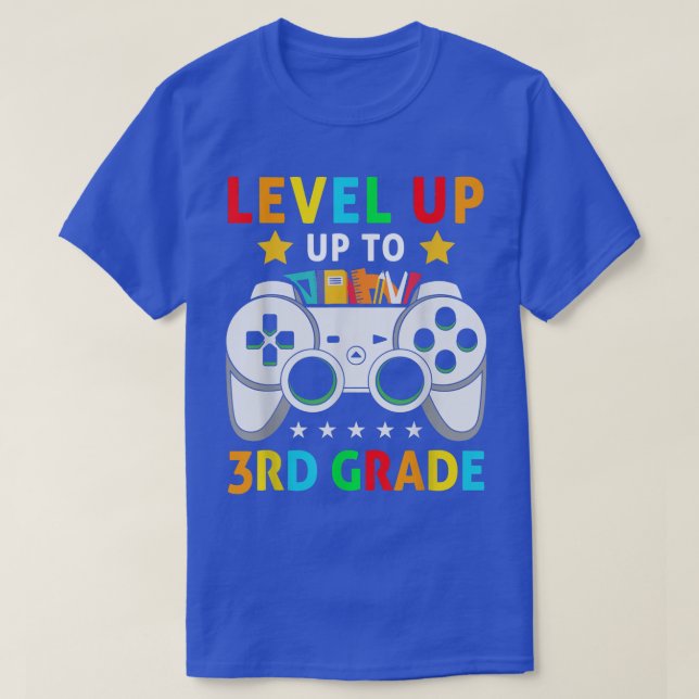 Video Game Level Up To 3rd Grade Team Third Grade  T-Shirt (Design vorne)