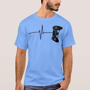 Video Game Lover Game Heart Rate EKG Gamer T-Shirt